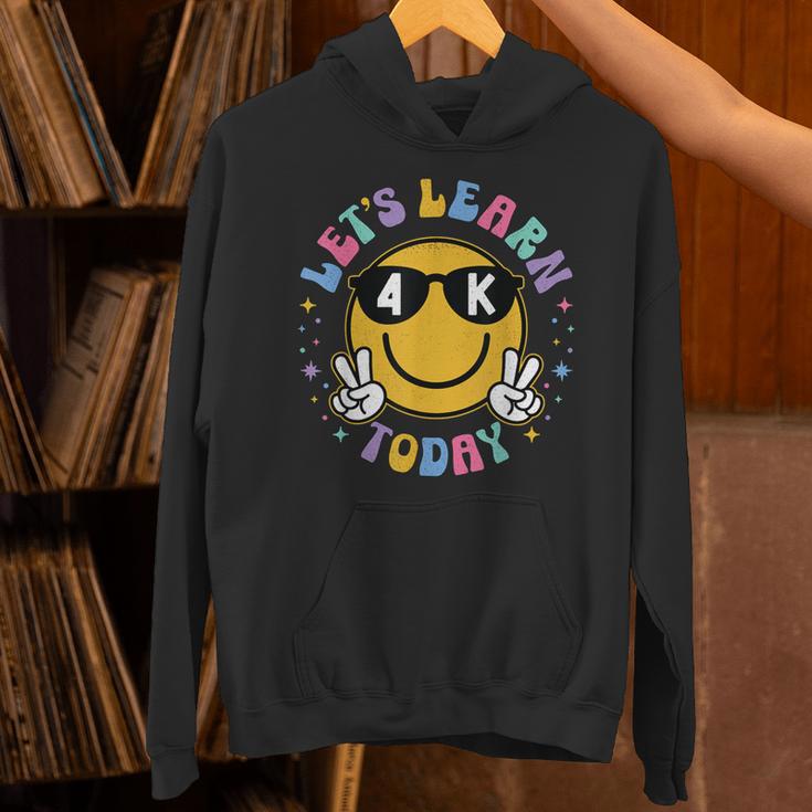 Lets Learn Today Shirt Smile Face 4K Teacher Back To School Unisex Hoodie, gift for family, gift for coworker Lets Learn Today Shirt Smile Face 4K Teacher Back To School Unisex Hoodie, gift for family, gift for coworker