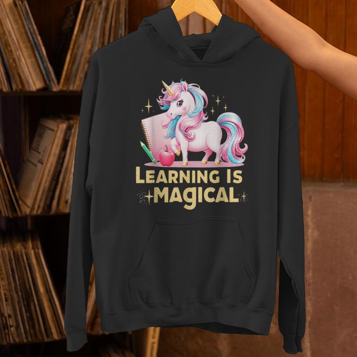 LEARNING IS MAGICAL TEACHER UNICORN BACK TO SCHOOL UNICORN Unisex Hoodie, gift for family, gift for coworker LEARNING IS MAGICAL TEACHER UNICORN BACK TO SCHOOL UNICORN Unisex Hoodie, gift for family, gift for coworker