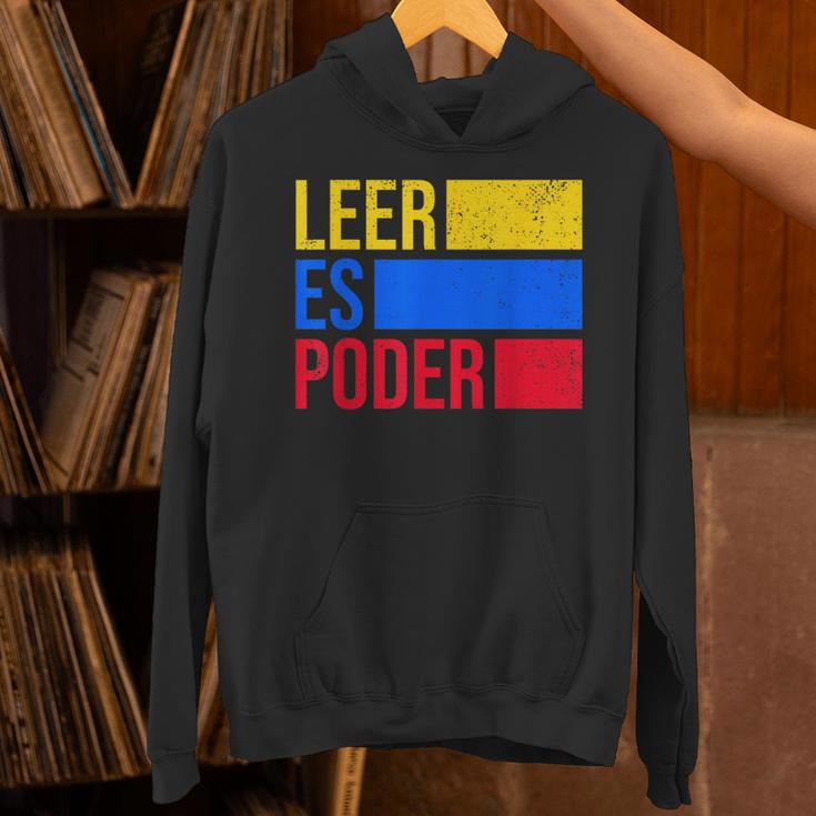 Leer Es Poder Colombian Spanish Teacher Maestra Colombia Unisex Hoodie, gift for family, gift for coworker