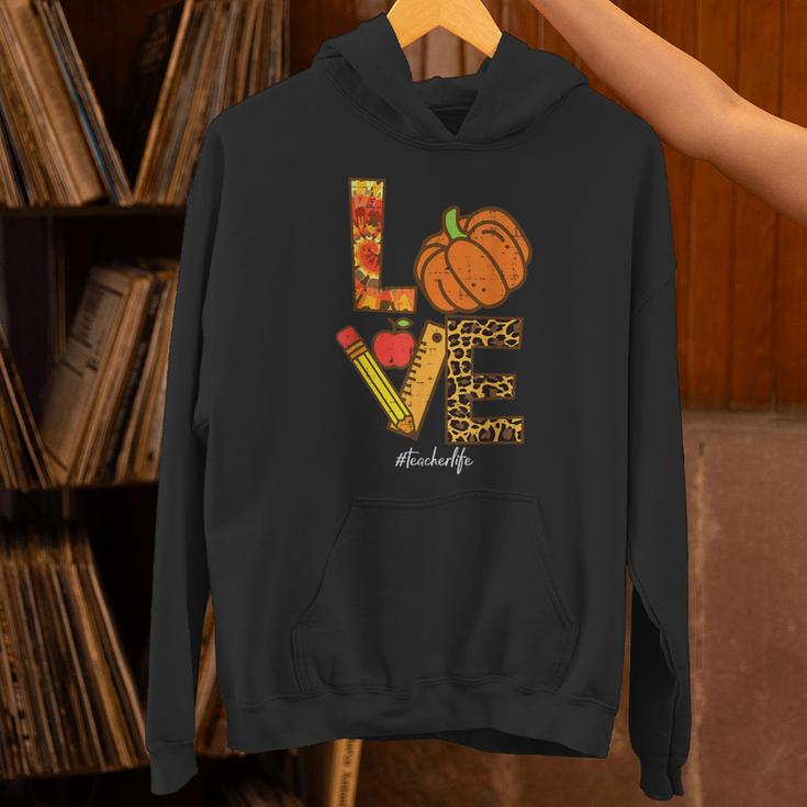 Leopard Pumpkin Love Teacher Life Thanksgiving Fall Women Unisex Hoodie, gift for family, gift for coworker Leopard Pumpkin Love Teacher Life Thanksgiving Fall Women Unisex Hoodie, gift for family, gift for coworker