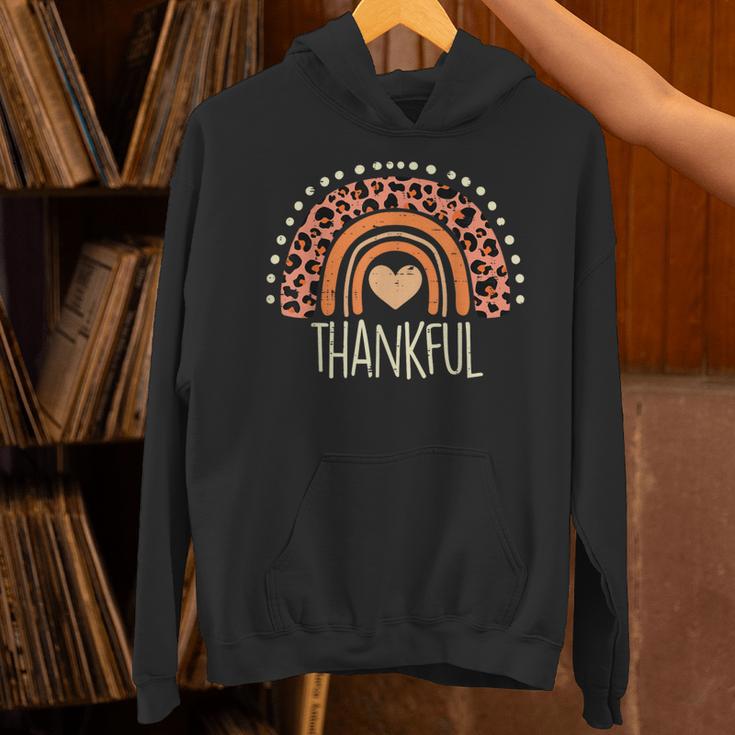 Leopard Rainbow Thankful Thanksgiving Teacher Women Kids Unisex Hoodie, gift for family, gift for coworker Leopard Rainbow Thankful Thanksgiving Teacher Women Kids Unisex Hoodie, gift for family, gift for coworker