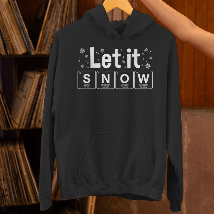 Let It Snow Christmas Pajamas Chemistry Teacher Unisex Hoodie, gift for family, gift for coworker