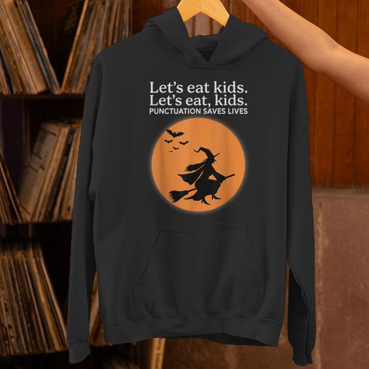 Let's Eat Kids Punctuation Saves Live Witch Grammar Teacher Unisex Hoodie, gift for family, gift for coworker Let's Eat Kids Punctuation Saves Live Witch Grammar Teacher Unisex Hoodie, gift for family, gift for coworker