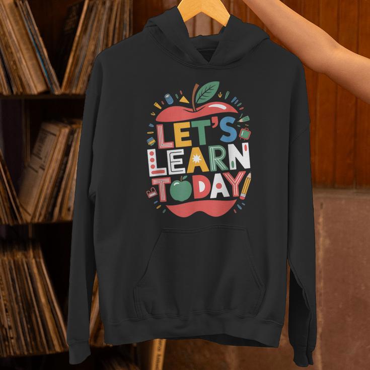 Let's Learn Today Teacher Motivational Back To School Unisex Hoodie, gift for family, gift for coworker Let's Learn Today Teacher Motivational Back To School Unisex Hoodie, gift for family, gift for coworker