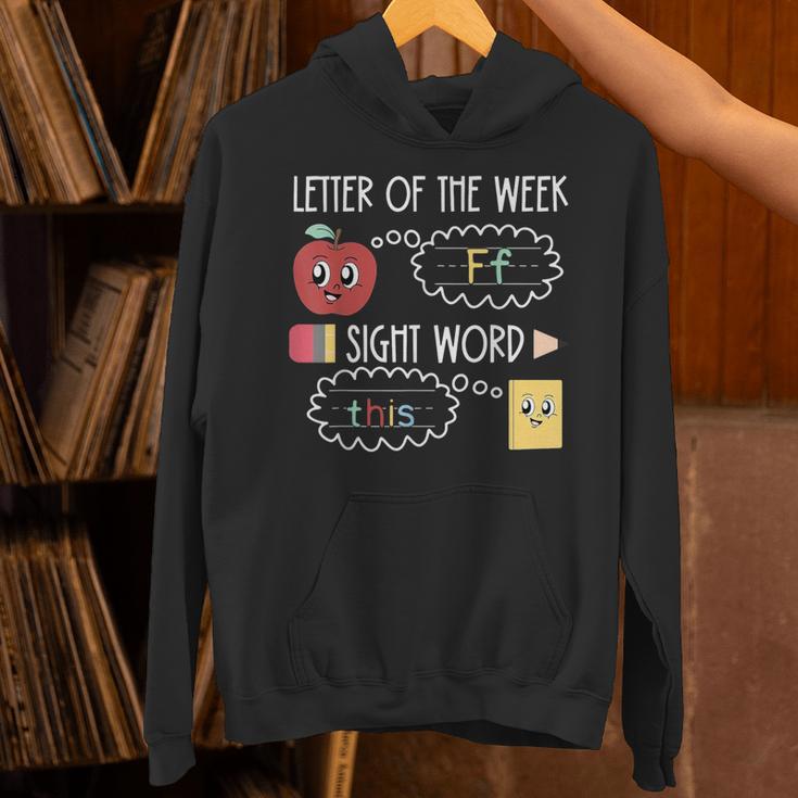 Letter Of The Week Ff Sight Word Teacher Squad Unisex Hoodie, gift for family, gift for coworker
