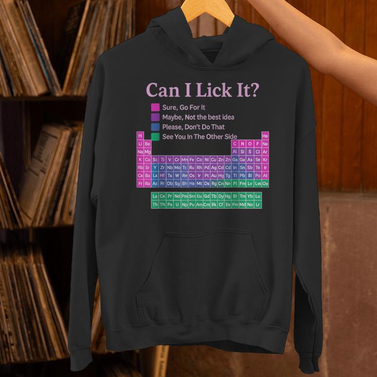 Can I Lick It Periodic Table Teacher Student Kids Unisex Hoodie, gift for family, gift for coworker Can I Lick It Periodic Table Teacher Student Kids Unisex Hoodie, gift for family, gift for coworker