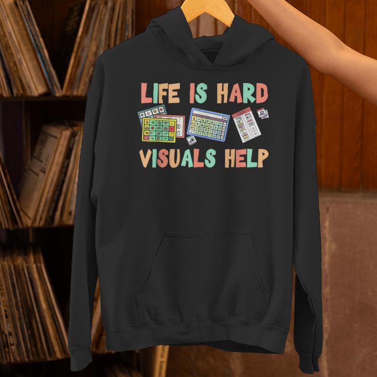 Life Is Hard Visuals Help Special Education SPED Teacher Unisex Hoodie, gift for family, gift for coworker Life Is Hard Visuals Help Special Education SPED Teacher Unisex Hoodie, gift for family, gift for coworker