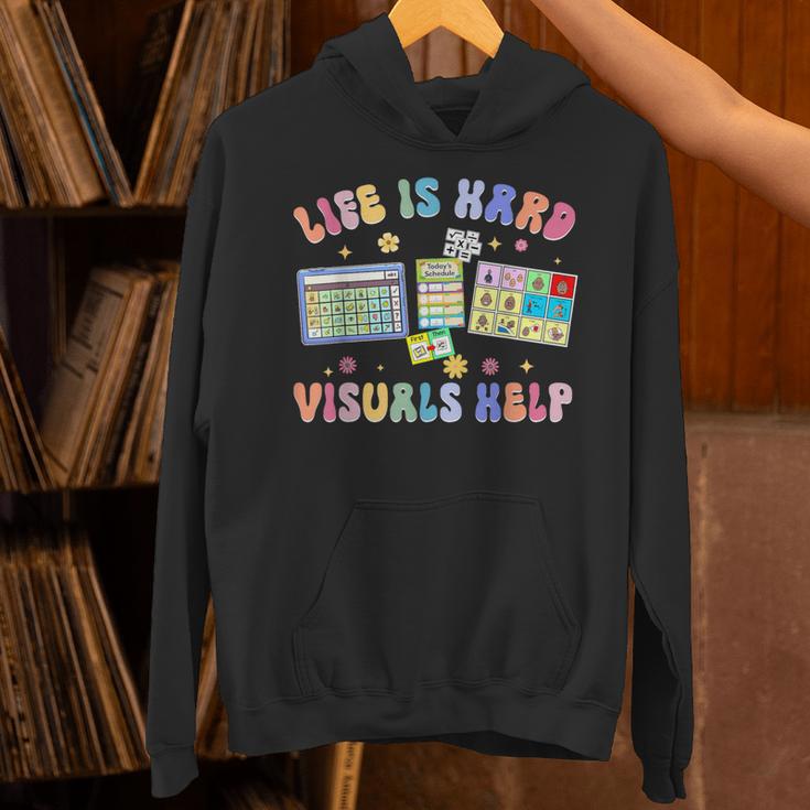 Life Is Hard Visuals Help Special Education Teacher SPED Unisex Hoodie, gift for family, gift for coworker Life Is Hard Visuals Help Special Education Teacher SPED Unisex Hoodie, gift for family, gift for coworker