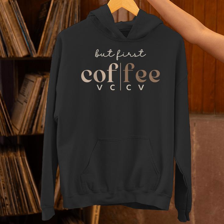 Literacy Science Of Reading Phonics Teacher Linguist Coffee Unisex Hoodie, Science Teacher Hoodies, gift for family, gift for coworker