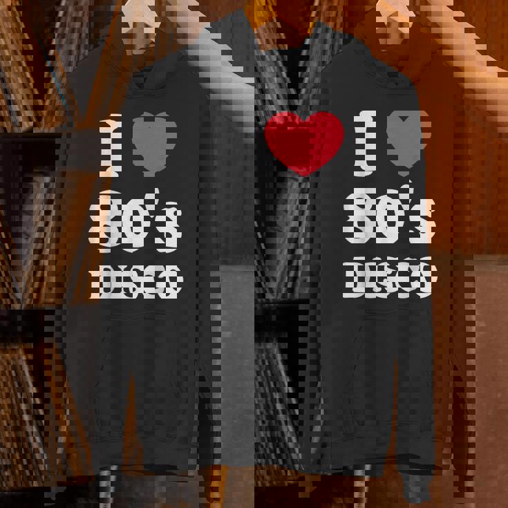 I Love 80S ディスコミュージック レトロディスコ パーカー