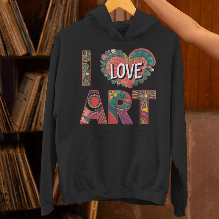 I Love Art Artist Painter Colorful Painting Art Teacher Unisex Hoodie, gift for family, gift for coworker I Love Art Artist Painter Colorful Painting Art Teacher Unisex Hoodie, gift for family, gift for coworker