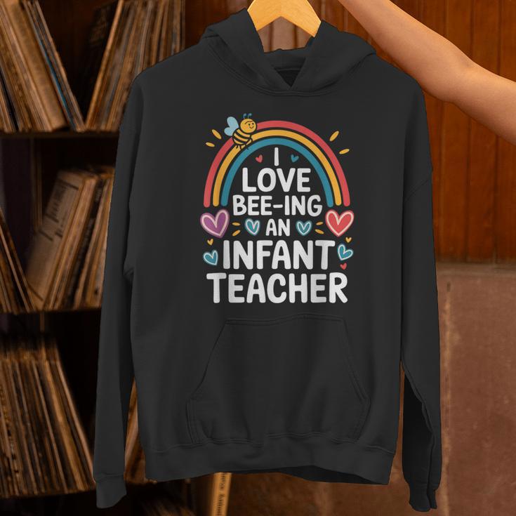 I Love Bee-Ing An Infant Teacher Toddler Teaching Unisex Hoodie, gift for family, gift for coworker I Love Bee-Ing An Infant Teacher Toddler Teaching Unisex Hoodie, gift for family, gift for coworker