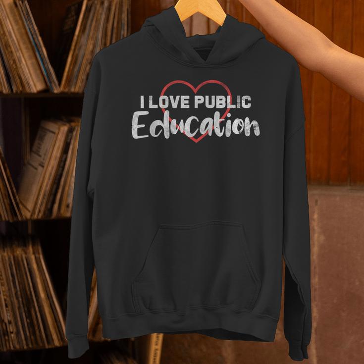 I Love Public Education School Student And Teacher Unisex Hoodie, gift for family, gift for coworker
