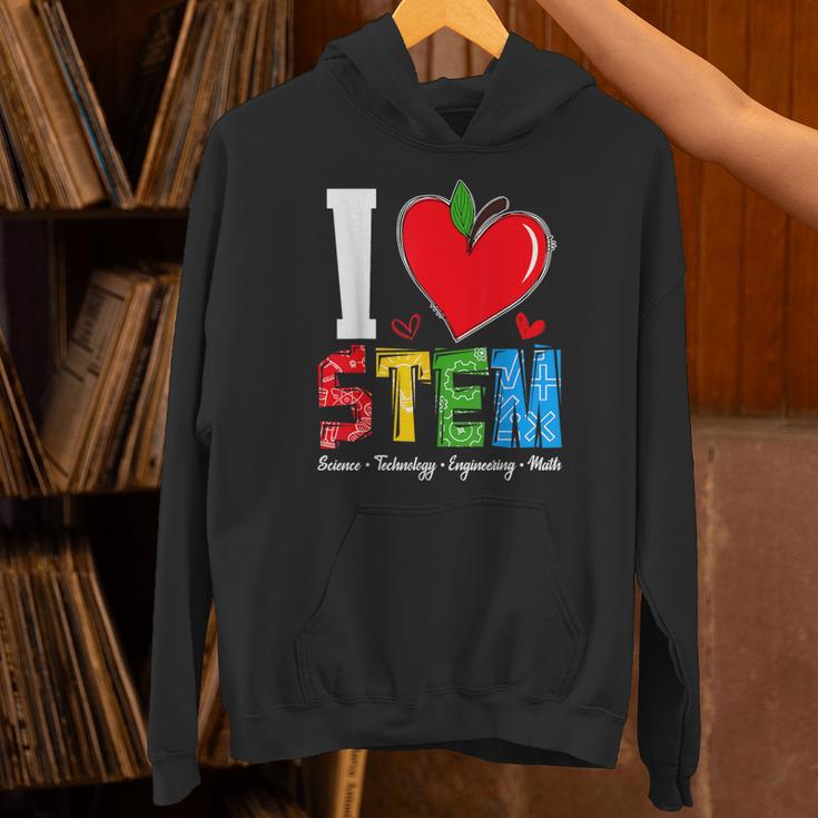I Love STEM Student Teacher 1st Day Of School Back To School Unisex Hoodie, gift for family, gift for coworker I Love STEM Student Teacher 1st Day Of School Back To School Unisex Hoodie, gift for family, gift for coworker