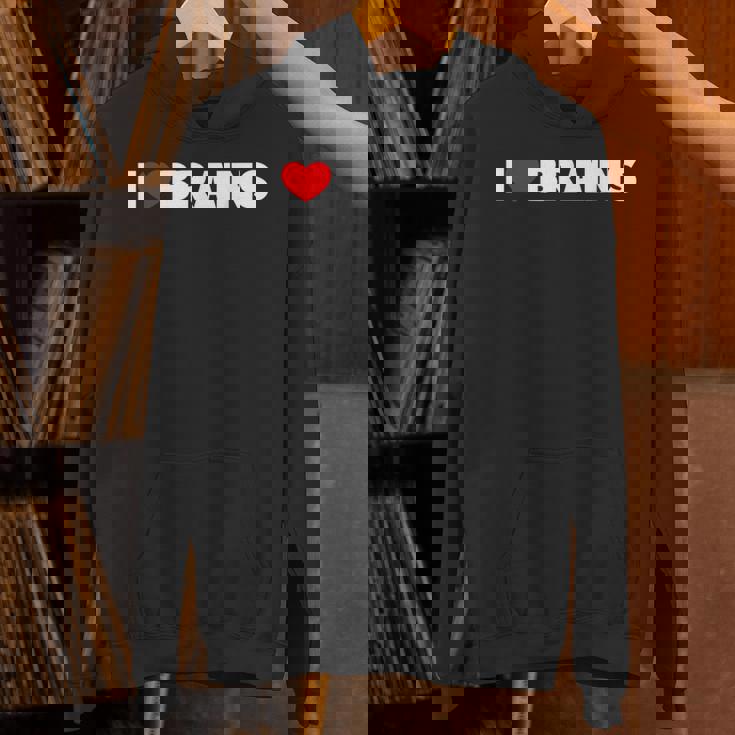 I Love ハート Brains パーカー