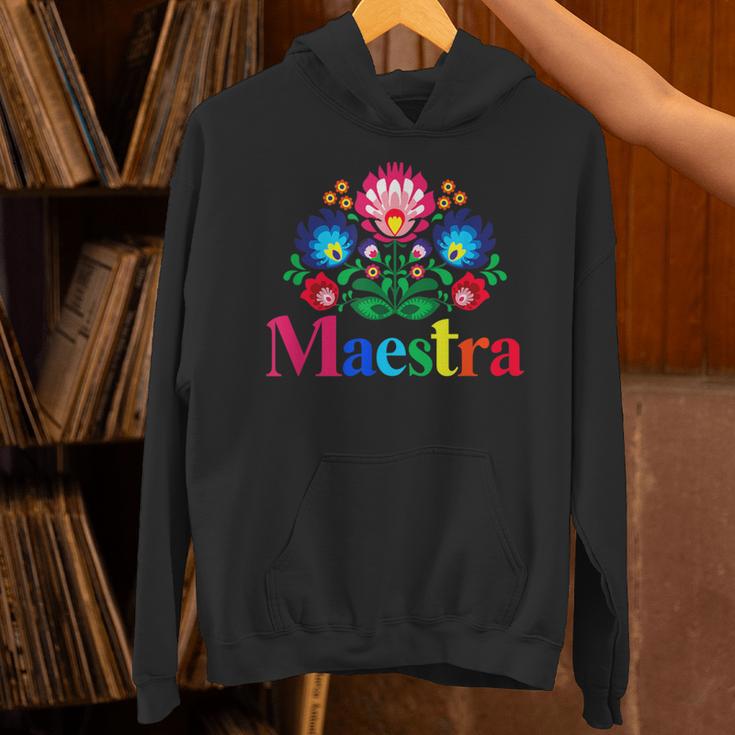 Maestra Proud Spanish Teacher Bilingual Teacher Latina Unisex Hoodie, gift for family, gift for coworker Maestra Proud Spanish Teacher Bilingual Teacher Latina Unisex Hoodie, gift for family, gift for coworker