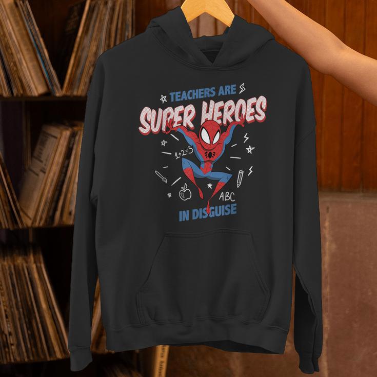 Marvel Spider-Man Teachers Are Super Heroes Unisex Hoodie, gift for family, gift for coworker Marvel Spider-Man Teachers Are Super Heroes Unisex Hoodie, gift for family, gift for coworker