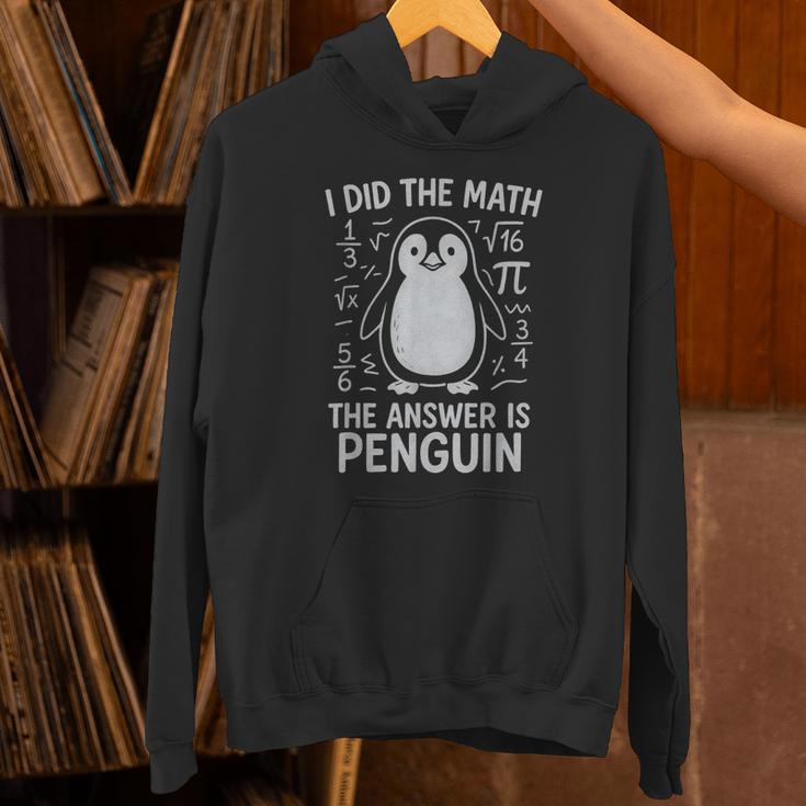I Did The Math The Answer Is Penguin Math Teacher Unisex Hoodie, gift for family, gift for coworker I Did The Math The Answer Is Penguin Math Teacher Unisex Hoodie, gift for family, gift for coworker