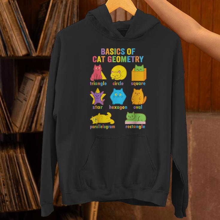 Math Cat Geometry Back To School Mathematics Teacher Unisex Hoodie, gift for family, gift for coworker