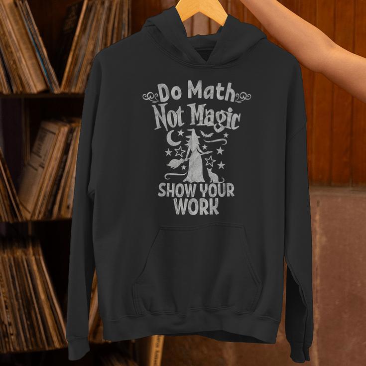 Do Math Not Magic Math Teacher Halloween Cat Witch Unisex Hoodie, gift for family, gift for coworker Do Math Not Magic Math Teacher Halloween Cat Witch Unisex Hoodie, gift for family, gift for coworker