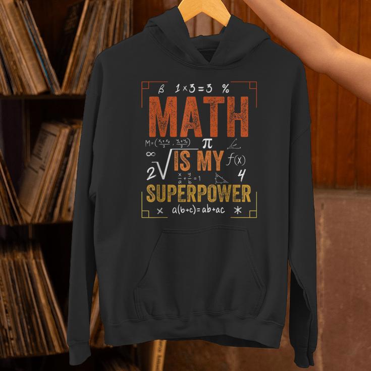 Math Is My Superpower Funny Teacher Unisex Hoodie, gift for family, gift for coworker Math Is My Superpower Funny Teacher Unisex Hoodie, gift for family, gift for coworker
