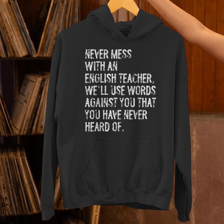 Never Mess With An English Teacher Back To School Unisex Hoodie, English Teacher Hoodies, gift for family, gift for coworker Never Mess With An English Teacher Back To School Unisex Hoodie, English Teacher Hoodies, gift for family, gift for coworker