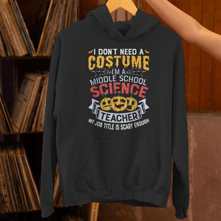 Middle School Science Teacher Halloween Costume For Men Women Unisex Hoodie, Science Teacher Hoodies, gift for family, gift for coworker