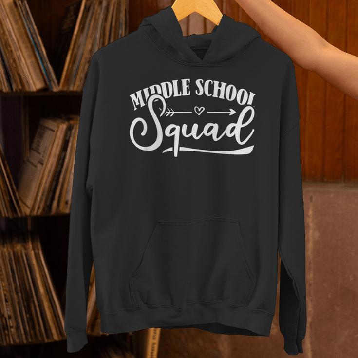 Middle School Squad Teacher Unisex Hoodie, gift for family, gift for coworker Middle School Squad Teacher Unisex Hoodie, gift for family, gift for coworker