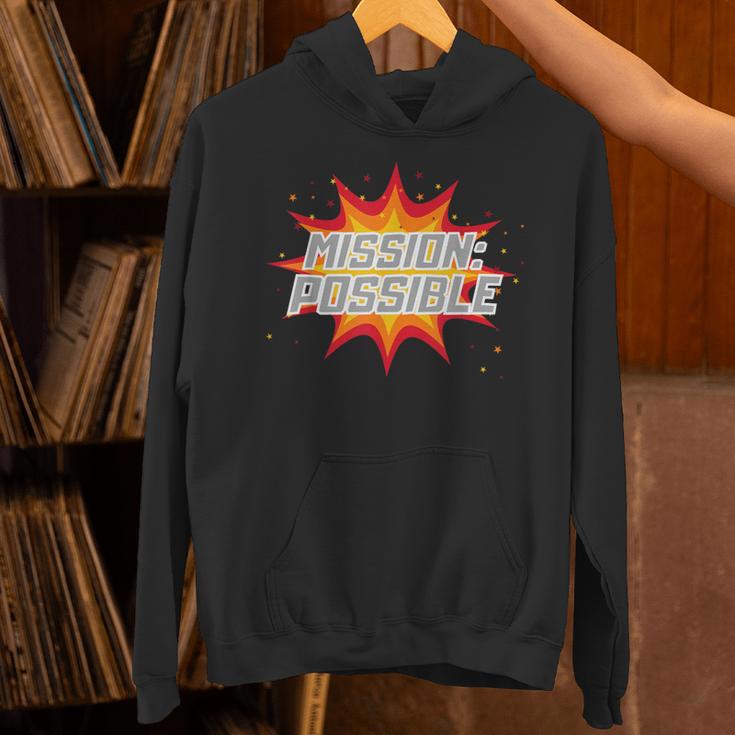 Mission Possible Motivational Inspirational School Teacher Unisex Hoodie, gift for family, gift for coworker Mission Possible Motivational Inspirational School Teacher Unisex Hoodie, gift for family, gift for coworker