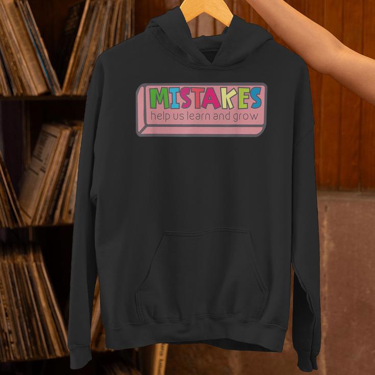 Mistakes Help Us Grow And Learn Teacher Unisex Hoodie, gift for family, gift for coworker Mistakes Help Us Grow And Learn Teacher Unisex Hoodie, gift for family, gift for coworker