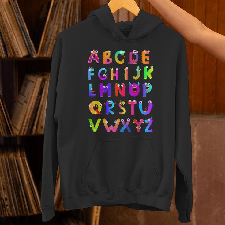 Monster ABC Cute Alphabet Halloween Teacher Costume Kids Unisex Hoodie, gift for family, gift for coworker Monster ABC Cute Alphabet Halloween Teacher Costume Kids Unisex Hoodie, gift for family, gift for coworker