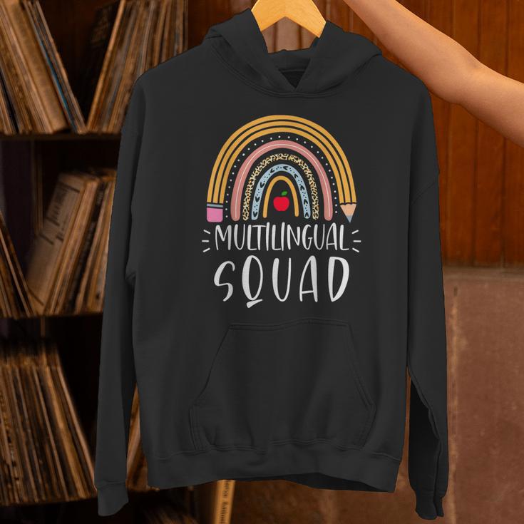 Multilingual Squad Multilingual Teacher Appreciation Kids Unisex Hoodie, gift for family, gift for coworker Multilingual Squad Multilingual Teacher Appreciation Kids Unisex Hoodie, gift for family, gift for coworker