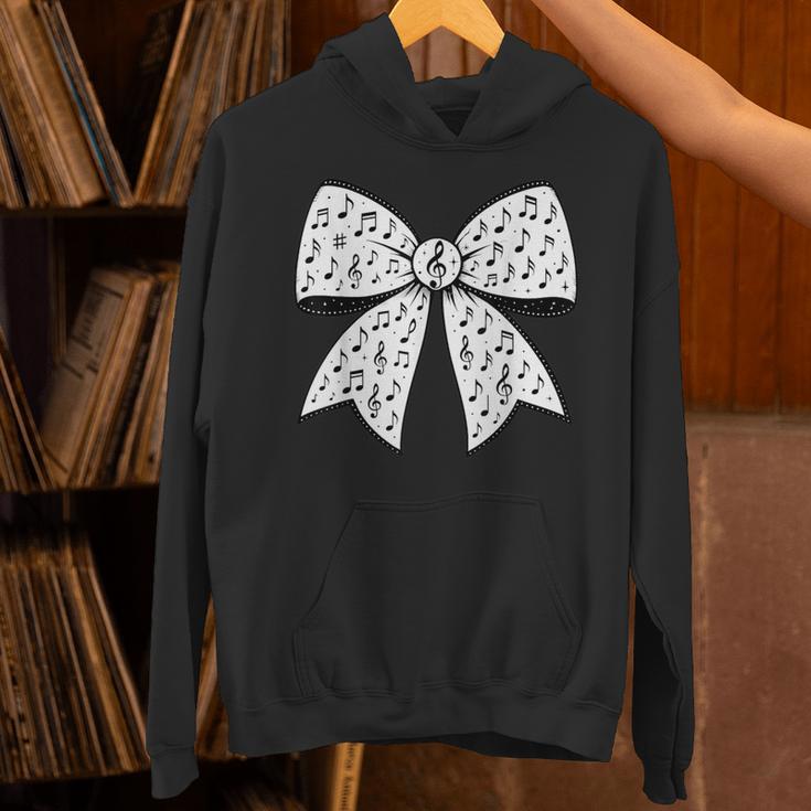 Music Notes Coquette Bow Music Teacher School Musician Band Unisex Hoodie, gift for family, gift for coworker Music Notes Coquette Bow Music Teacher School Musician Band Unisex Hoodie, gift for family, gift for coworker