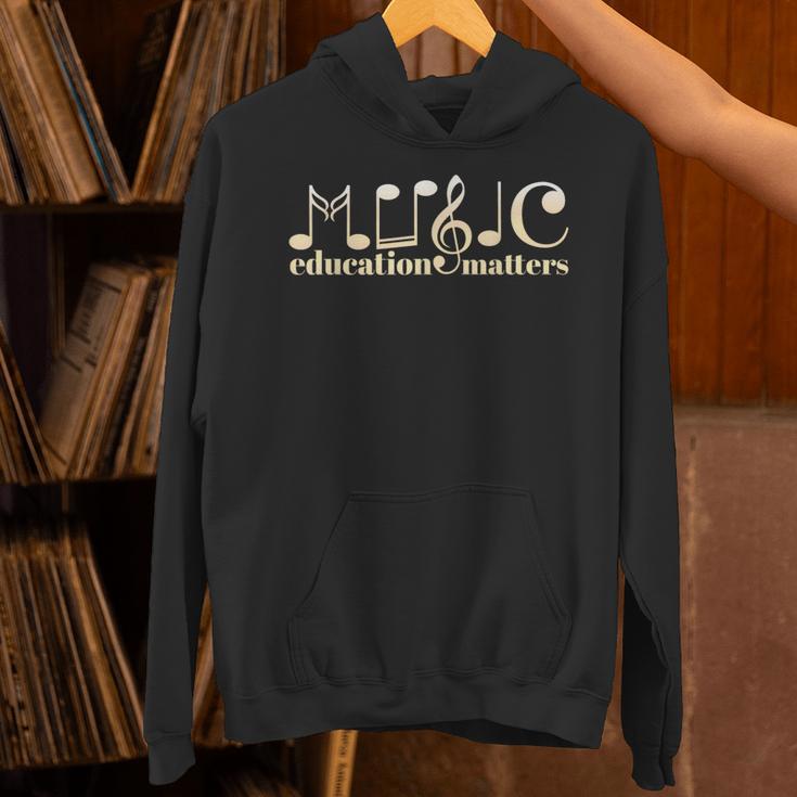 Music Teacher Life Musician Quote Music Education Matters Unisex Hoodie, gift for family, gift for coworker