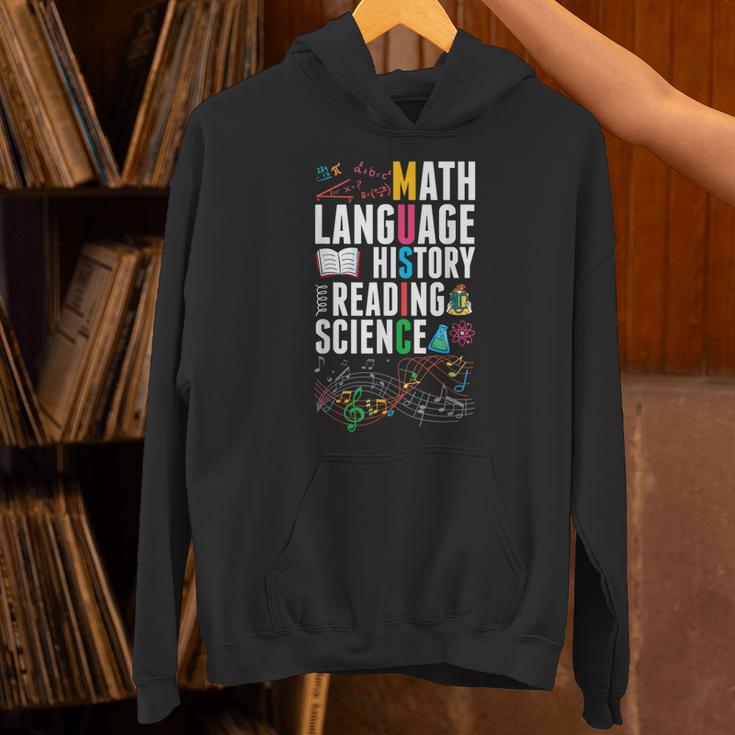 Music Teacher Music Math Language History Reading Science Unisex Hoodie, History Teacher Hoodies, Science Teacher Hoodies, gift for family, gift for coworker Music Teacher Music Math Language History Reading Science Unisex Hoodie, History Teacher Hoodies, Science Teacher Hoodies, gift for family, gift for coworker