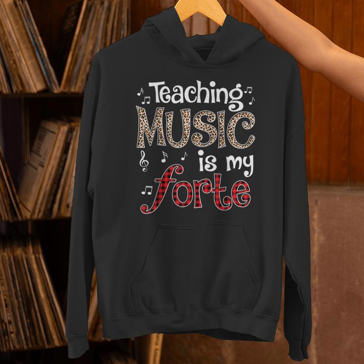 Music Teacher Teaching Music Is My Forte For Music Lovers Unisex Hoodie, gift for family, gift for coworker
