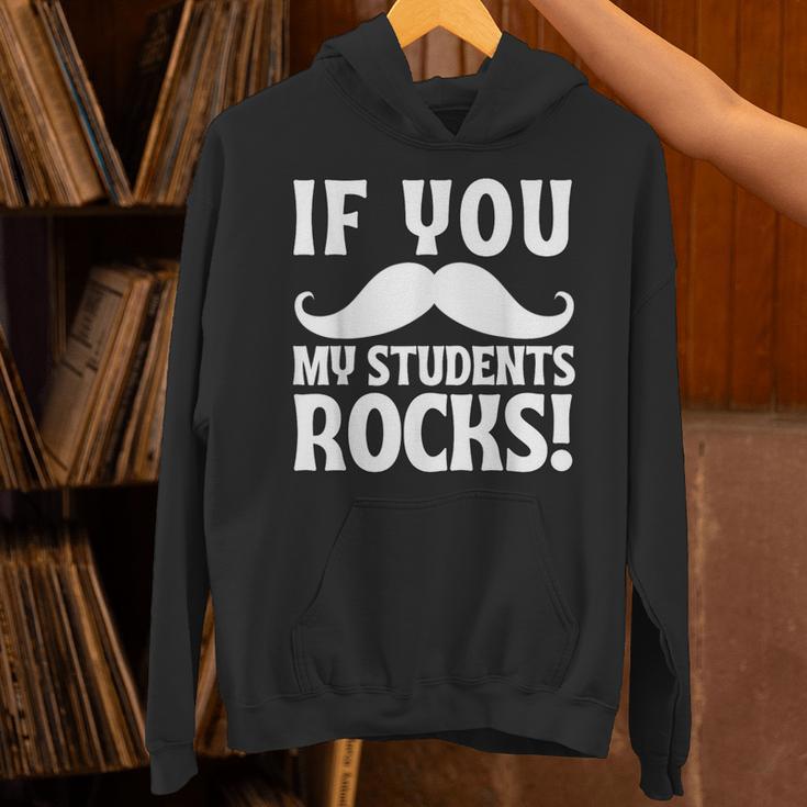 If You Mustache My Students Rock Teacher Mustache Unisex Hoodie, gift for family, gift for coworker If You Mustache My Students Rock Teacher Mustache Unisex Hoodie, gift for family, gift for coworker