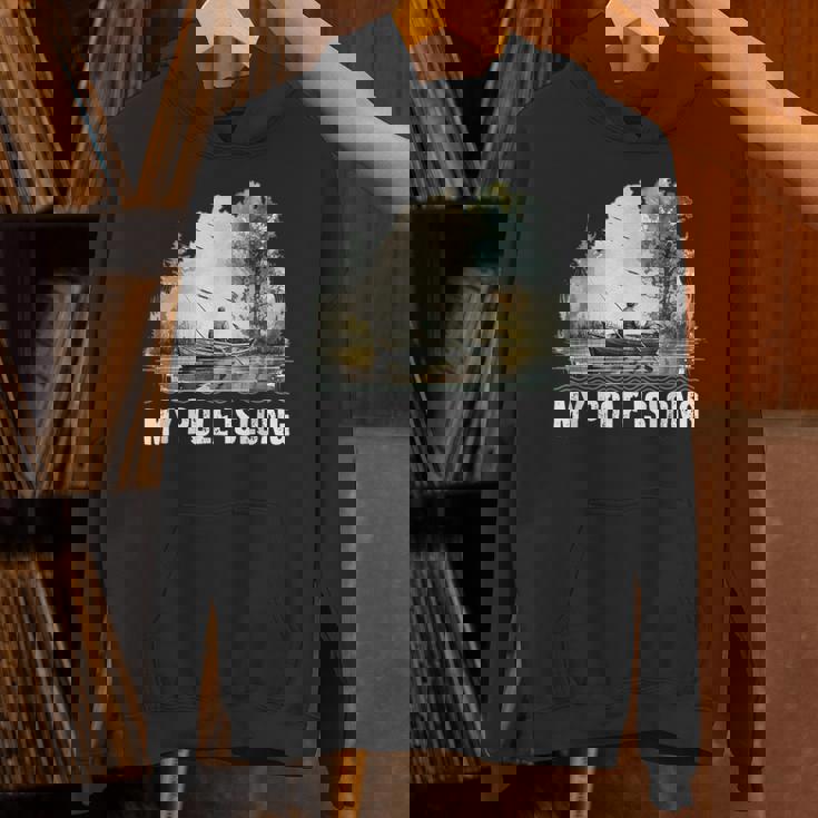 My Pole Is Long Fishing ハンティング フィッシャーマン ハンター 父の日 パーカー