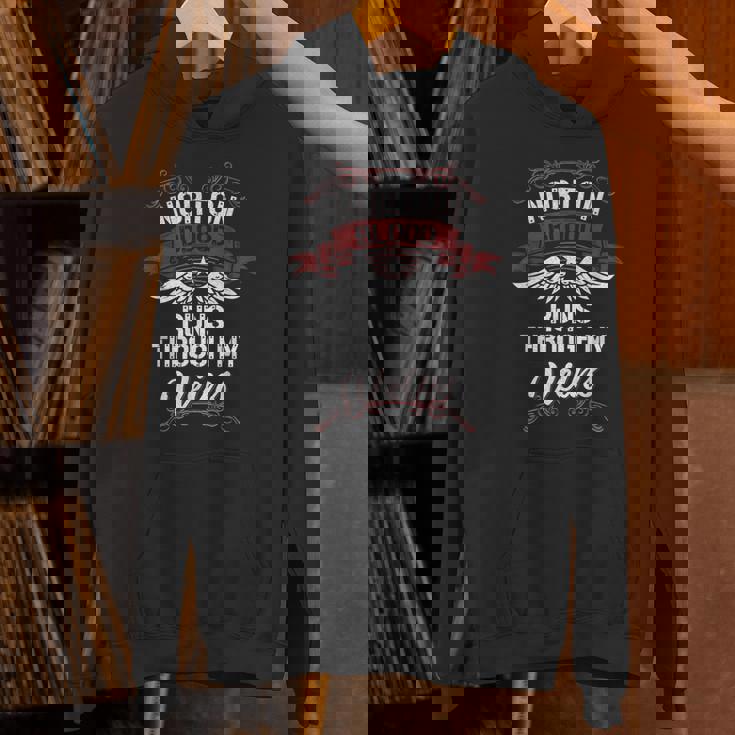 Norton Blood Runs Through Myeins 苗字 Family パーカー