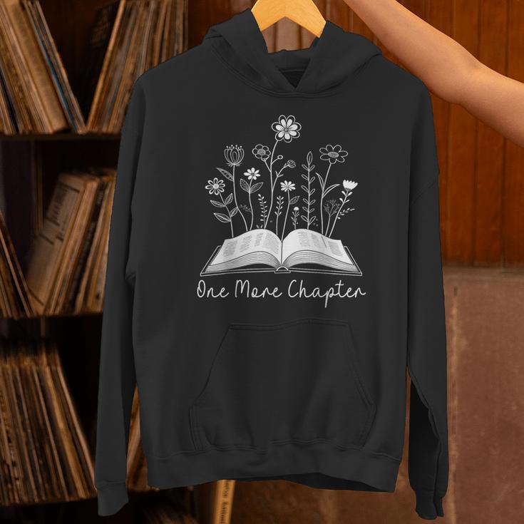 One-More Chapter Wildflower Reading Teacher Library Bookish Unisex Hoodie, gift for family, gift for coworker