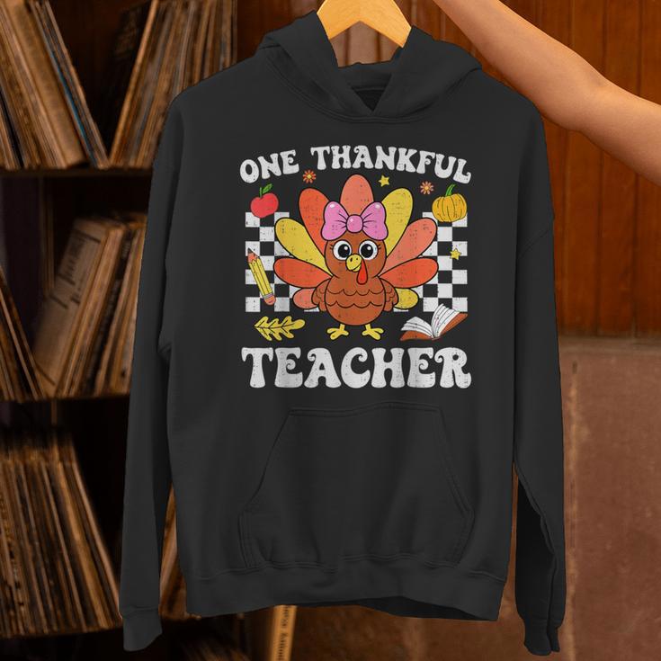 One Thankful Teacher Turkey Thanksgiving Teaching Unisex Hoodie, gift for family, gift for coworker One Thankful Teacher Turkey Thanksgiving Teaching Unisex Hoodie, gift for family, gift for coworker