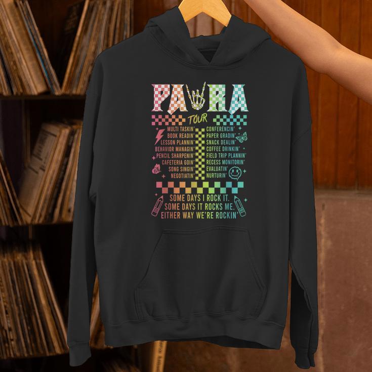 Para Tour Paraprofessional Squad Rock Teacher Back To School Unisex Hoodie, gift for family, gift for coworker