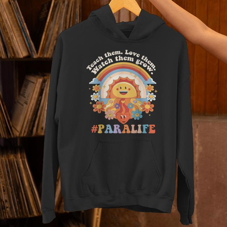 Paraprofessional Para Life Sun Flower Teacher Back To School Unisex Hoodie, gift for family, gift for coworker Paraprofessional Para Life Sun Flower Teacher Back To School Unisex Hoodie, gift for family, gift for coworker
