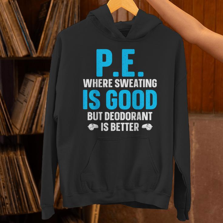 PE Teacher Art For Men Women Gym Teacher Appreciation Unisex Hoodie, Pe Teacher Hoodies, gift for family, gift for coworker