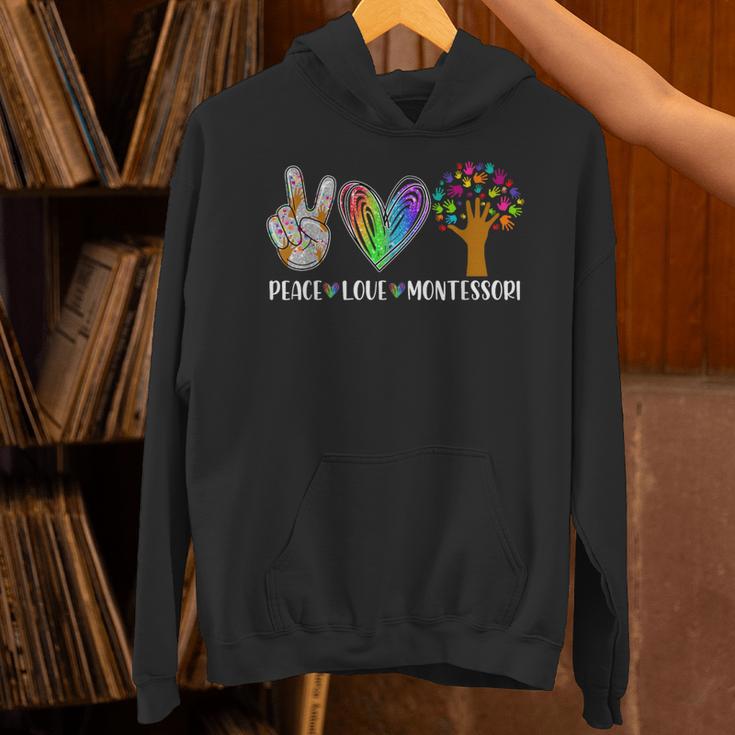 Peace Love Montessori Daycare Teacher Appreciation Unisex Hoodie, gift for family, gift for coworker Peace Love Montessori Daycare Teacher Appreciation Unisex Hoodie, gift for family, gift for coworker