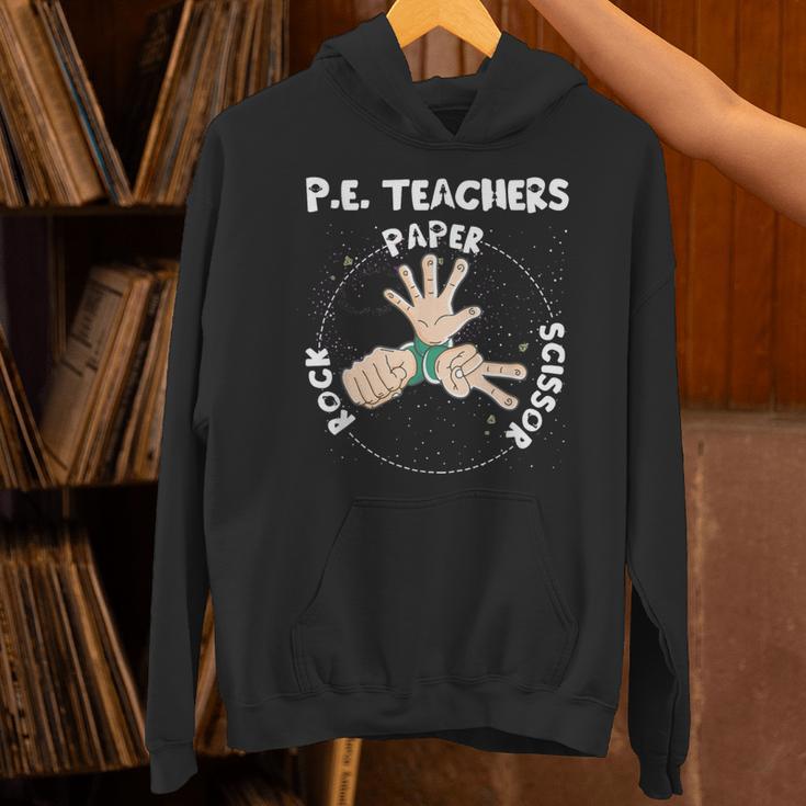 Physical Education PE Teacher Rock Paper Scissor Unisex Hoodie, Pe Teacher Hoodies, gift for family, gift for coworker