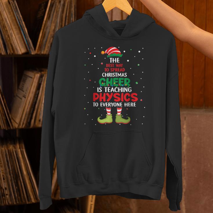 Physics Teacher Christmas Elf Christmas Cheer Unisex Hoodie, gift for family, gift for coworker Physics Teacher Christmas Elf Christmas Cheer Unisex Hoodie, gift for family, gift for coworker
