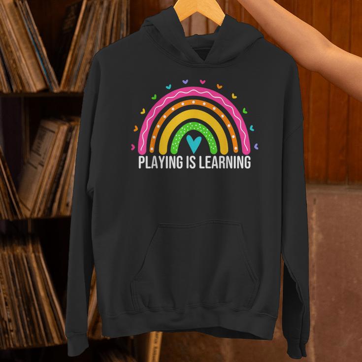 Playing Is Learning Early Childhood Education ECE Teacher Unisex Hoodie, gift for family, gift for coworker Playing Is Learning Early Childhood Education ECE Teacher Unisex Hoodie, gift for family, gift for coworker