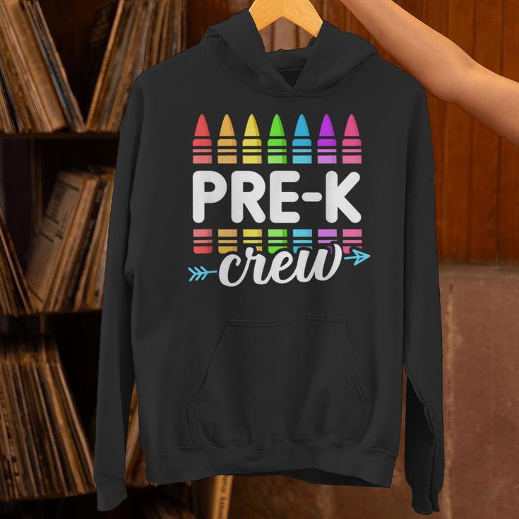 Pre-K Crew Teacher Team Squad Hello Back School Graduation Unisex Hoodie, gift for family, gift for coworker Pre-K Crew Teacher Team Squad Hello Back School Graduation Unisex Hoodie, gift for family, gift for coworker