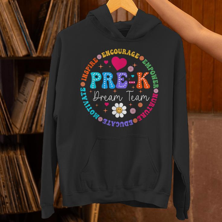 Pre K Dream Team Back To School Boys First Day Teacher Unisex Hoodie, gift for family, gift for coworker Pre K Dream Team Back To School Boys First Day Teacher Unisex Hoodie, gift for family, gift for coworker